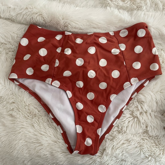 Xhilaration Other - Xhilaration polka dot high waist bikini bottom. Size medium.